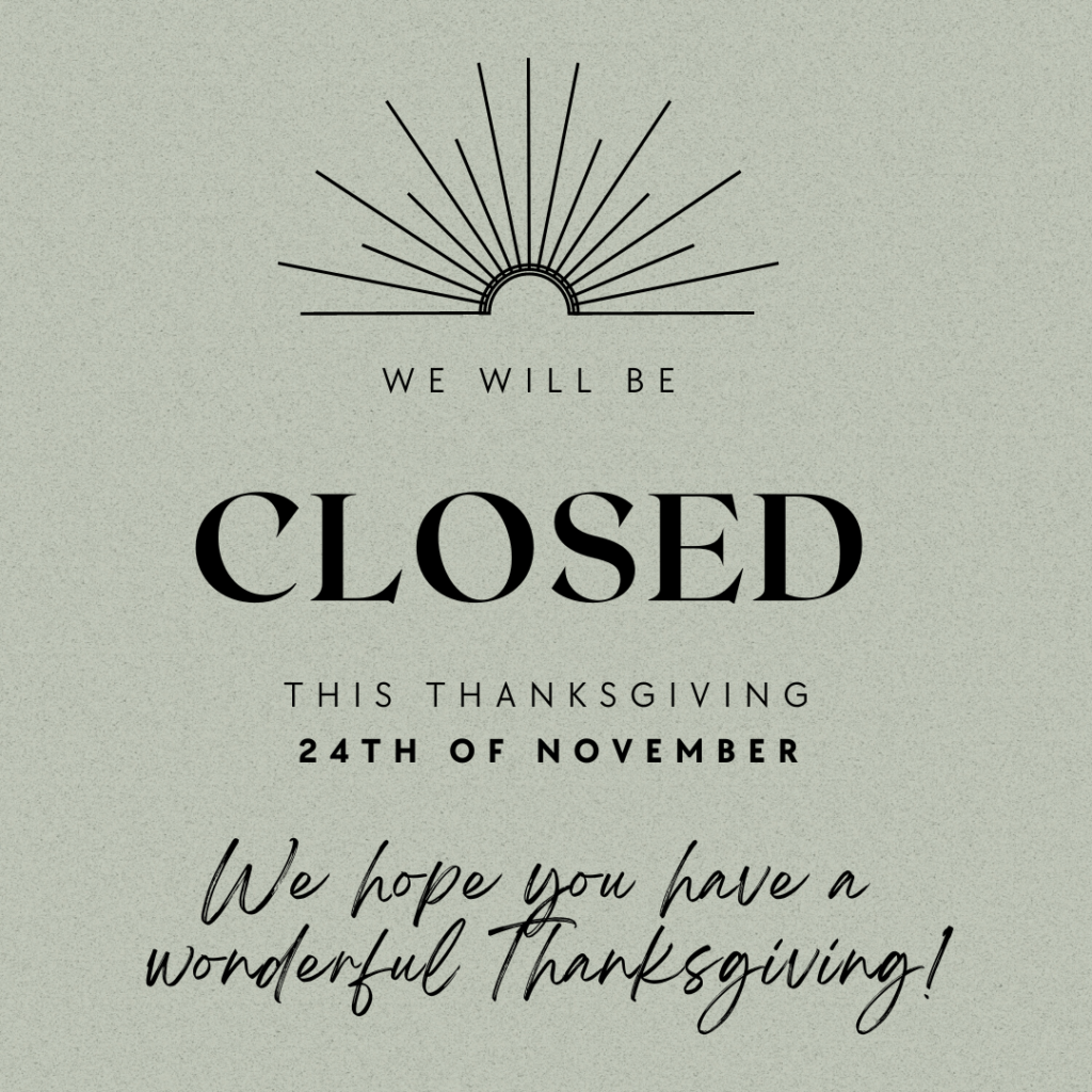 Paradiso is Closed for Thanksgiving (November 24th). Happy Thanksgiving!